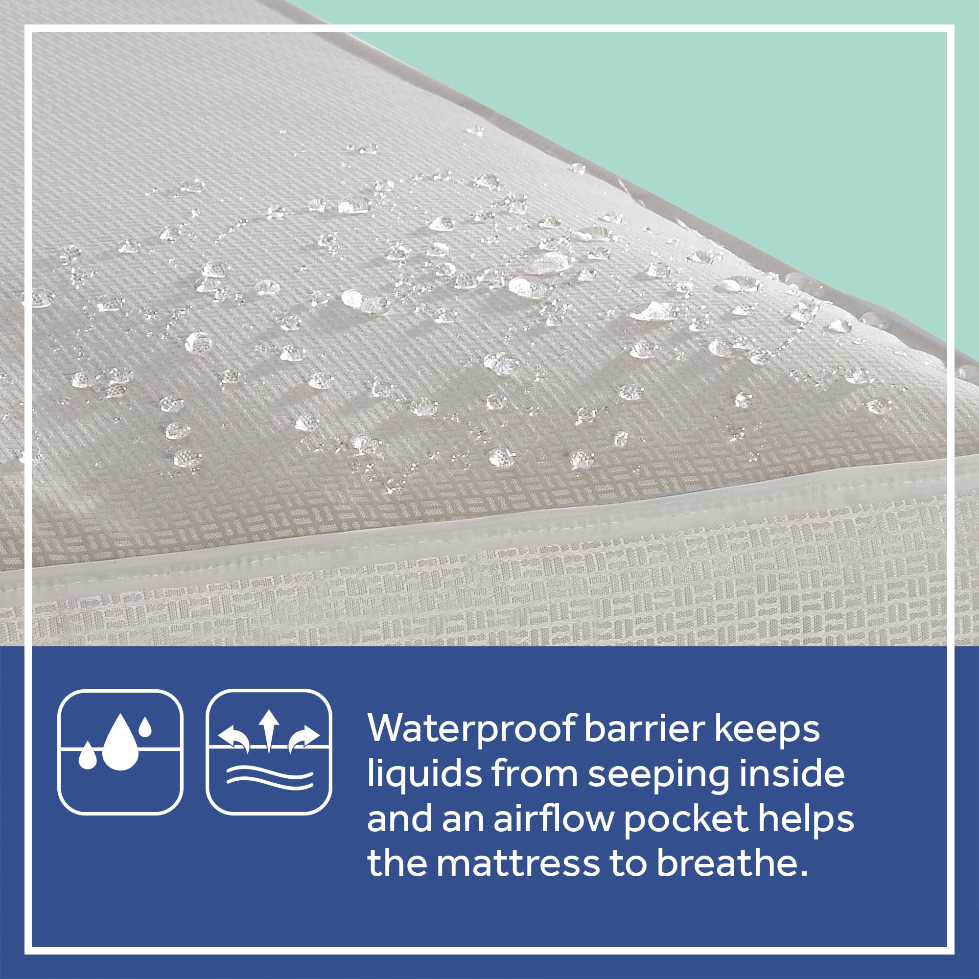 Sealy Baby Cozy Cool Hybrid Breathable Crib Mattress, GREENGUARD GOLD Certified, Made in USA, Cooling Foam, 2 Stage, Toddler Bed Fit, 204 Coils & Cotton Cover, Safety & Quality Tested, 52x28" - Image 5