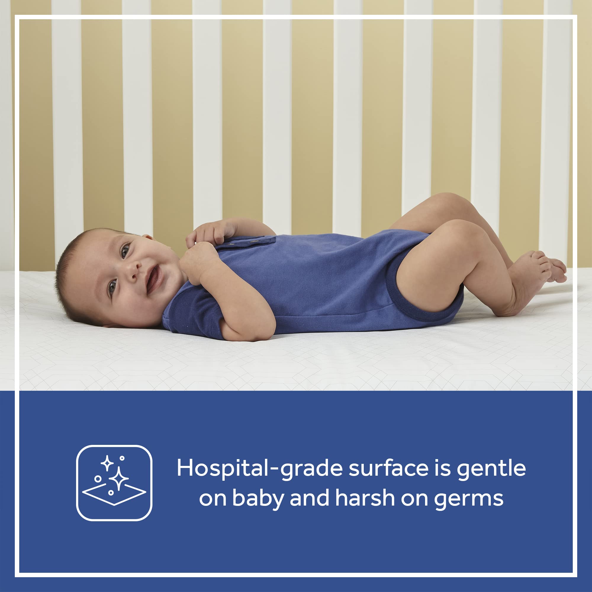 Sealy Baby Firm Rest Antibacterial 2 Stage Waterproof Crib Mattress plus Toddler Bed Fit, 204 Steel Coils, Non Toxic, GREENGUARD Gold Certified, Safety & Quality Tested, Made in USA, 52"X28" - Image 3