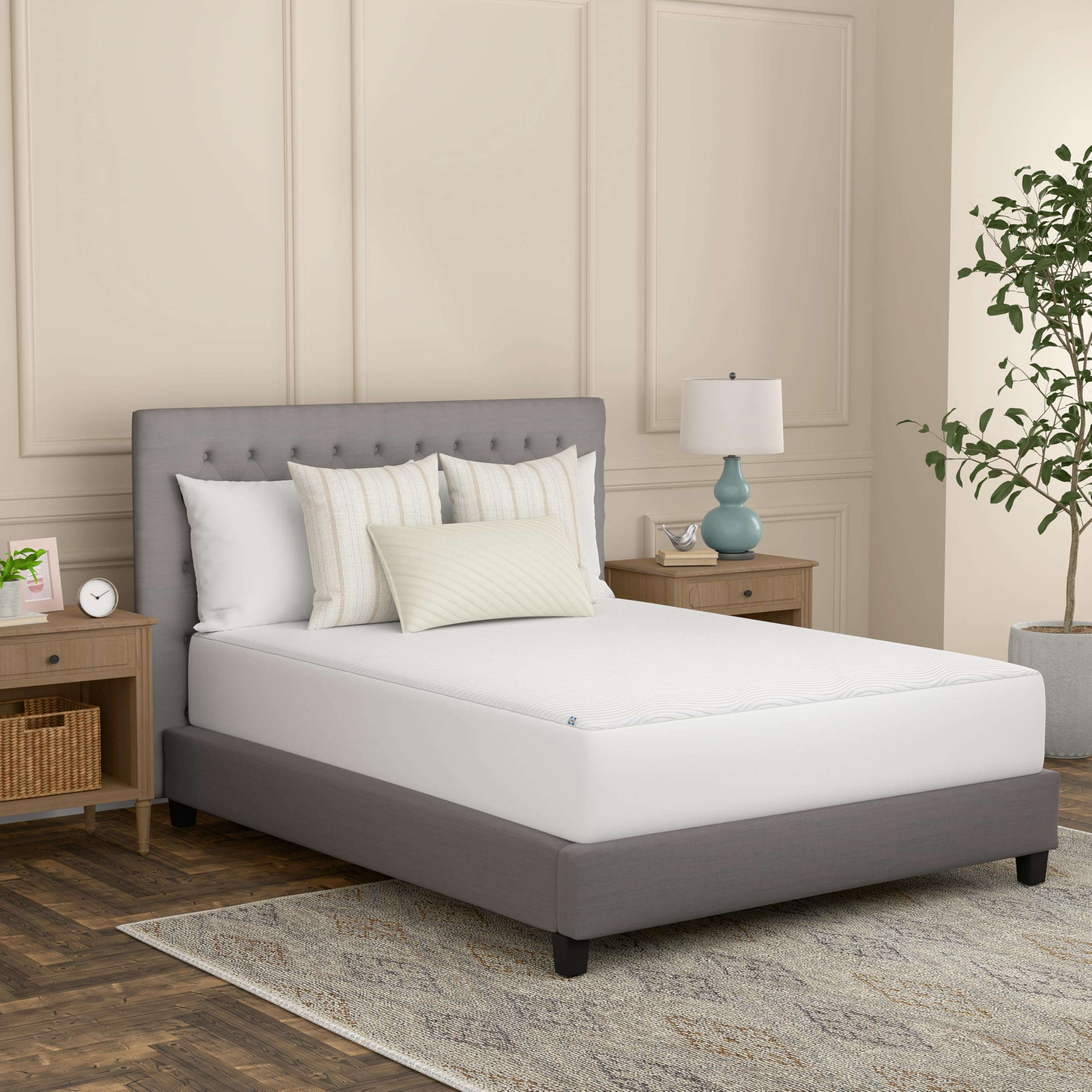 Sealy Complete Protection Waterproof Stain Protection Soft Comfort Top PerfectGrip Stretch Sidewalls Machine Washable Fitted Mattress Protector, Queen Size, White - Image 6