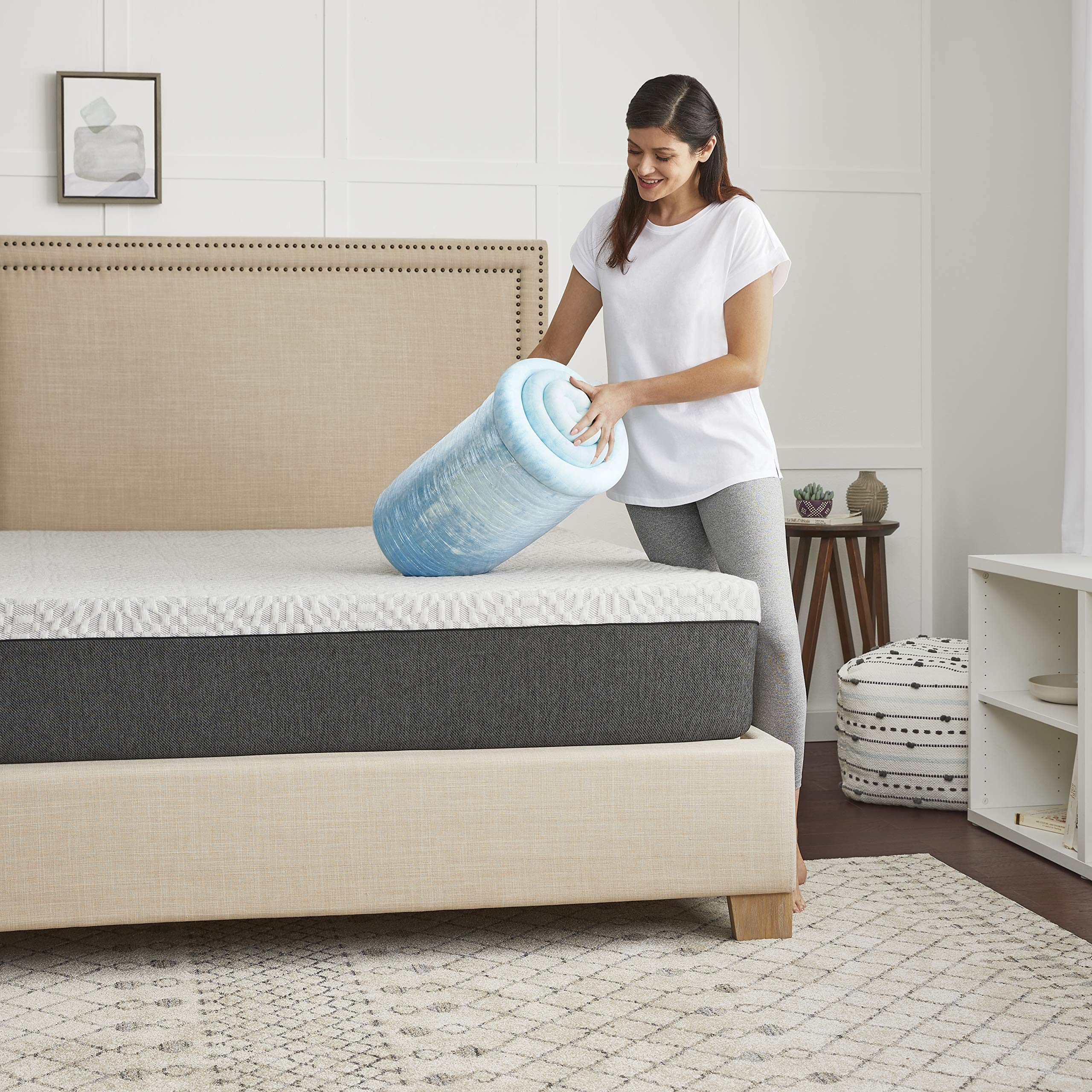 SealyChill 4" Memory Foam Mattress Topper, Queen - Image 3